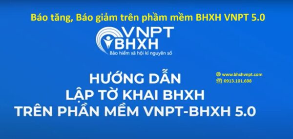 báo tăng, báo giảm BHXH VNPT